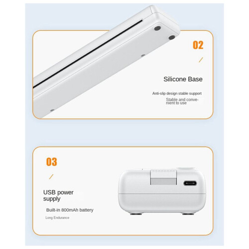 Printer Inktloze Draagbare A4 Thermische Printer Draagbare Thuiskantoor  Draadloze Handprinter 1