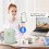 Portable Label Maker P12 Wireless  Continuous Label Printer Label Maker Machine for Storage Office Home,C 6