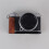 For  XM5 L-Type Camera Wooden Handle Arca Swiss Quick Release L Plate Compatible Tripod Mount Silver 4