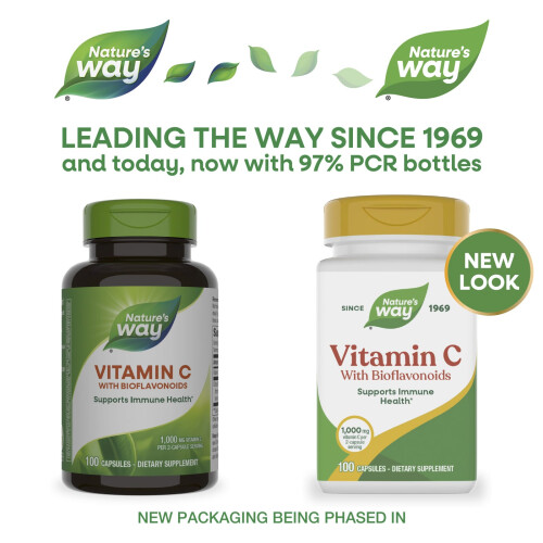 Nature's Way, Βιταμίνη C , 1,000 mg, 100 Φύλλα (500 mg ανά Φύλλο) 2