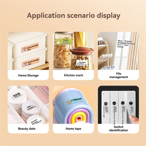 Portable  Printer Thermal Label Printer Self-Adhesive Sticker Labels Printer Pocket Handheld Barcode Machine 2