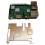 For Raspberry Pi 3B Pure Copper Heatsink Protective Case Passive Cooling Protective Shell Metal Enclosure for RPi 3B 5