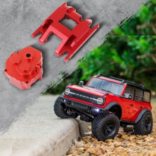 Aluminiumlegierung RC-Auto Getriebegehäuse Basis für 1/18 TRX4M Rot