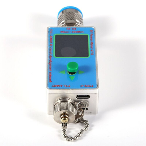 V7.0 RF Power Meter 10GHz Power Detector 30dBm Max Input N-Type Connector USB-C Port 1