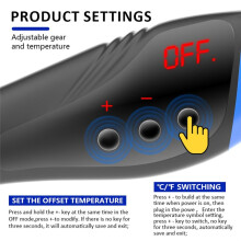 HANDSKIT 600W Handheld Hot Air Welding Tool Set with 7 Nozzles, LCD Digital Display - Thermal Blower for Soldering EU PLUG