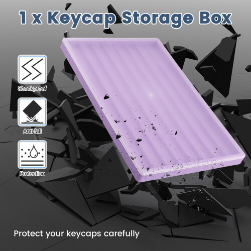 Waterproof Keycap Storage Box with Lid -for Keyboard Keycaps Display and Collection 1