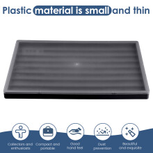 Waterproof Keycap Storage Box with Lid -for Keyboard Keycaps Display and Collection Black