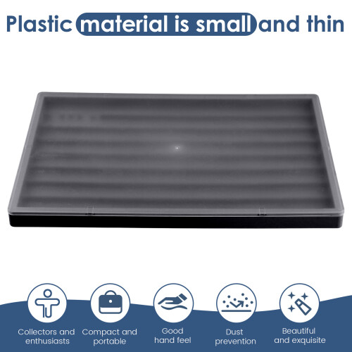 Waterproof Keycap Storage Box with Lid -for Keyboard Keycaps Display and Collection Black