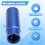Phantom Power Adapter Microphone System Audio Mixer for Condenser Mic 48V XLR Mic Adapter 3.5mm 2