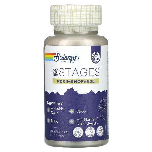 Solaray, Her Life Stages, Perimenopause, 60 VegCaps 2