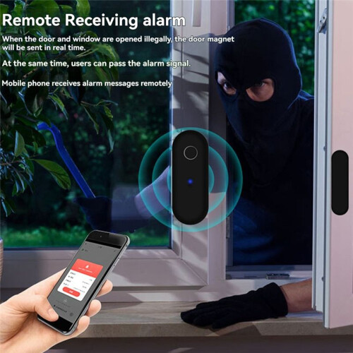 Tuya  Door Sensor  Home Security Window Detector Door Sensor  Handle Window Alarm Contact Sensor 2