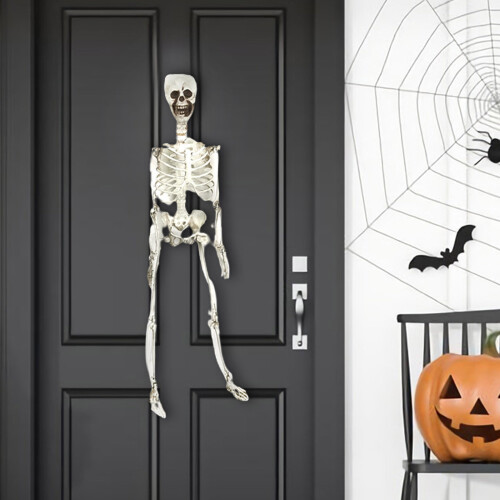 Σκελετός XIA0LE για το Halloween, 6,1 πόδια, προσαρμοζόμενοι σκελετοί ενηλίκων ανθρώπων σε 2