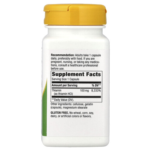 Nature's Way, Witamina B1, 100 mg, 100 Capsules 1