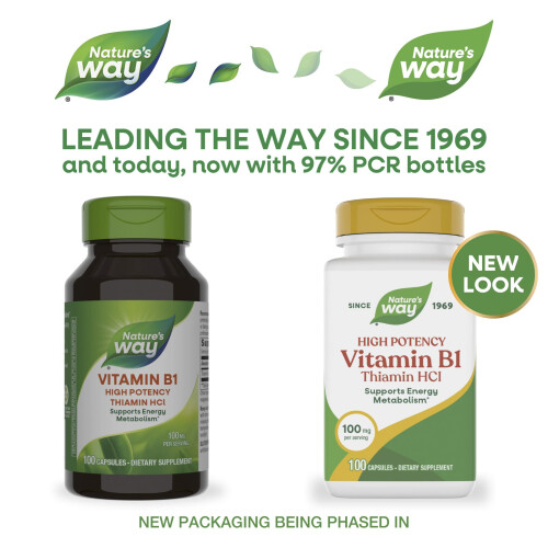 Nature's Way, Witamina B1, 100 mg, 100 Capsules 2
