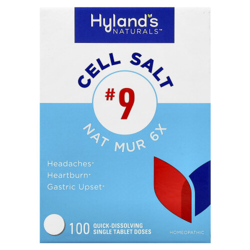 Hyland's Naturals, Cell Salt #9, 100 Ταχεία Διαλύσιμη Μονό Φιάλη Δόσεις 1