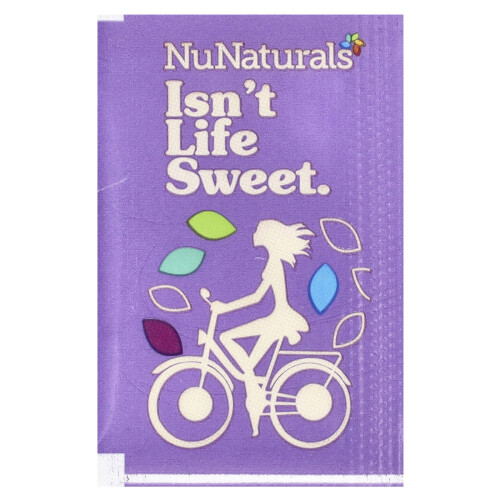 NuNaturals, Λευκό Stevia Powder, 100 Packets, 3.5 oz (100 g) 2