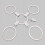 40 μεταλλικοί κρίκοι κουρτινών με κλιπς, κρίκοι κλιπ κουρτινών με γάντζους για 4