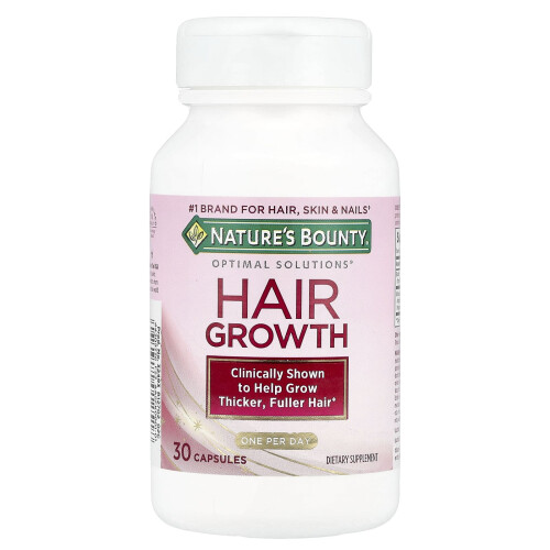 Nature's Bounty, Optimal Solutions, Hair Growth, 30 Capsules 2