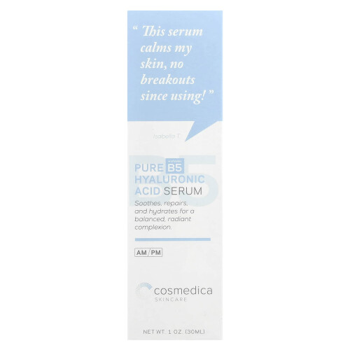 Cosmedica Skincare, Pure Υαλουρονικό Οξύ Serum + Βιταμίνη B5, 1 oz (30 ml) 1