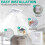 Bathroom Exhaust Fan Cover with Springs 2 Pack 3