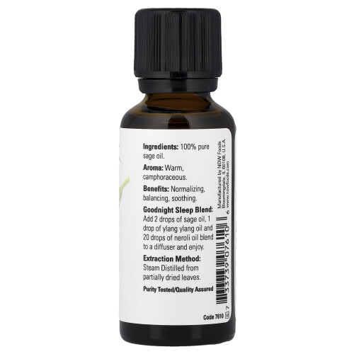 NOW Foods NOW Foods, Essential Oils, Sage, 1 fl oz (30 ml) 1