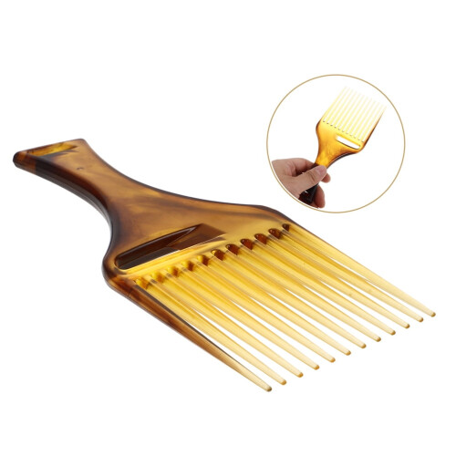 2 τεμάχια χτένα Afro Pick, πλαστική χτένα με φαρδιά δόντια, χτένα styling μαλλιών για 1