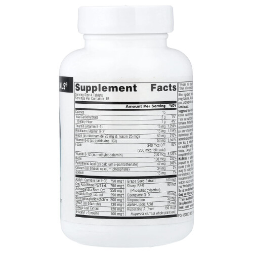 Source Naturals, Brain Charge, 60 Tabletten 1