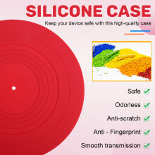 295mm Silicone Turntable Mat Anti-Vibration Slipmat Record Mat for LP Vinyl Record Player Audio Replacement Accessory A