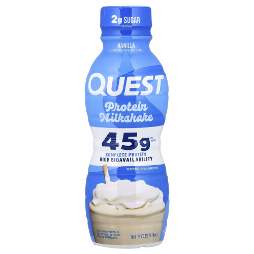 Quest Nutrition, Μίγμα Προτεΐνης, Βανίλια, 4 Φιάλες, 14 fl oz (414 ml) Κάθε 2