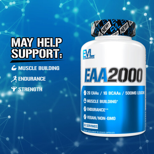EVLution Nutrition, EAA2000, 90 kapsułek roślinnych 2