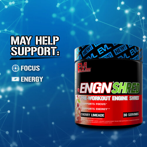 EVLution Nutrition ENGN Shred, Pre-Workout Engine Shred, Cherry Limeade, 8.8 oz (249 g) 2