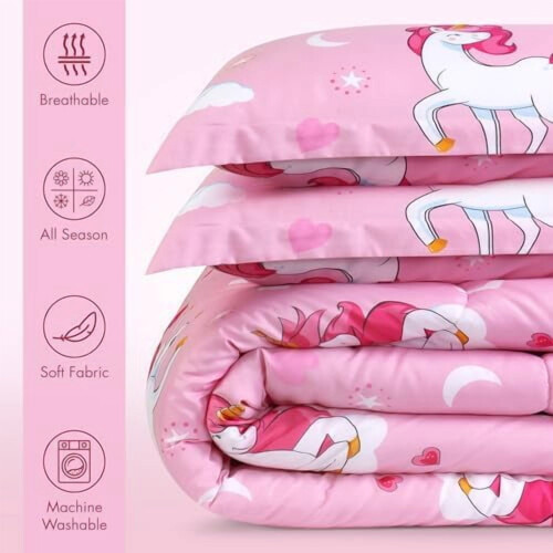 Sada přikrývek Unicorn pro dva s 2 polštáři 1