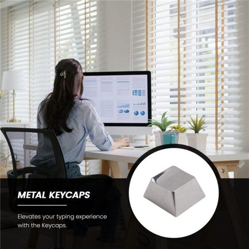 Titanium Alloy Keycaps Customization Keyboard Keycap Blank Metal Keycaps for Mechanical Keyboard Gift