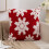 Capa de Almofada de Natal com Flocos de Neve em Veludo 45x45 cm 4