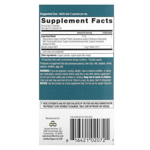 Ancient Nutrition, Limpeza do Fígado, 90 Cápsulas 1