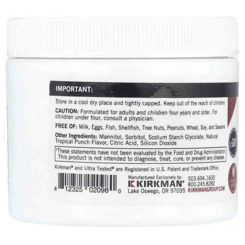 Kirkman Labs, Methylcobalamin Concentrated Powder, Φυσικό Τροπικό Πόντο, 2 oz (57 γρ) 2