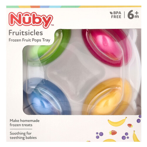 Nuby Nuby, Φρουτοσικελάδες, Φρέσκο Φρούτο με Σοκολάτα, 6+ Μήνες, 4 Πακέτα 1