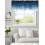 Μπλε ναυτικό ντεγκραντέ Ocean Valance 54x18in, με τσέπη για ράβδους, συμβατό με κουζίνα, 4