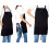 Jubatus2Pack3Pockets justerbart forkle til kokkekjøkken, svart 3