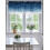 Μπλε ναυτικό ντεγκραντέ Ocean Valance 54x18in, με τσέπη για ράβδους, συμβατό με κουζίνα, 8