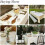 White Polyester Tablecloth 90in Round for Rectangular 4