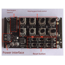 8 Way Rotary Knob Servo Driver Controller Board Overcurrent Protection Servo Tester for DIY Robot Arm Part