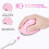 Ergonomic Vertical Mouse Rechargeable Wireless USB 2.4G for Computer Laptop Gaming Mouse Pink 2