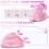 Ergonomic Vertical Mouse Rechargeable Wireless USB 2.4G for Computer Laptop Gaming Mouse Pink 6