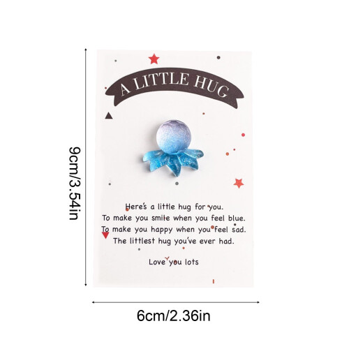 Ocean Theme Animal Gradient Pocket Hug Greeting Cards 12 2