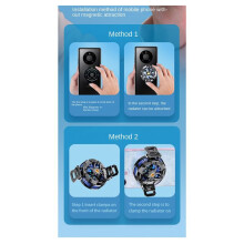 Magnetisk Mobilkylare Telefonkylare Tyst Halvledarkylfläkt Kylare Magnetisk/Bakklämma 2-I-1 för Surfplatta/Telefon