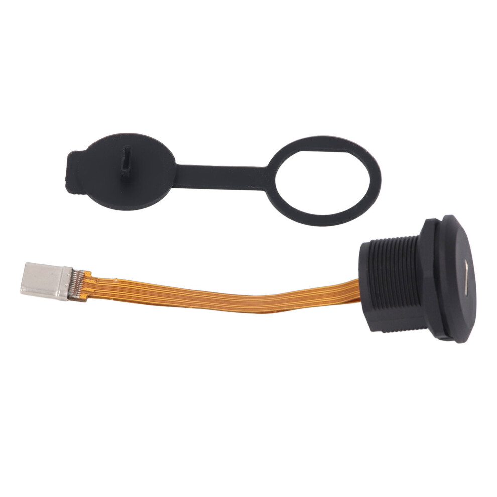 Type C 3.1 Female To Male Panel Mount Adapter 0.1M Fpc Cable Ip67 8181386558223