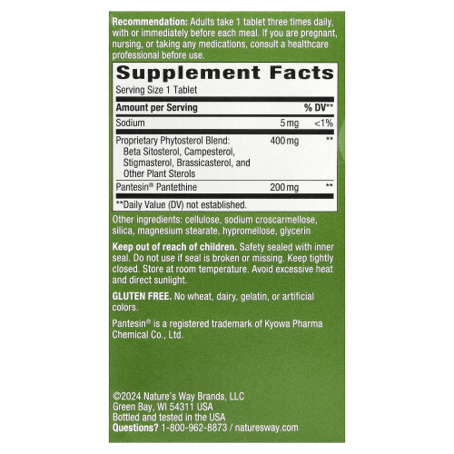 Nature's Way, Cholesterinschutz, 90 Tabletten 1