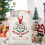 Bolsa navideña de lona con cordón y estampado de trineo de Papá Noel 4