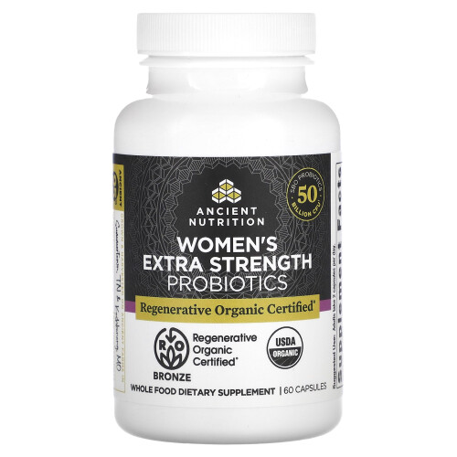 Αρχαία Διατροφή, Women's Extra Strength Probiotics, 50 Billion CFU, 60 Capsules (25 Billion CFU per Capsule) 2